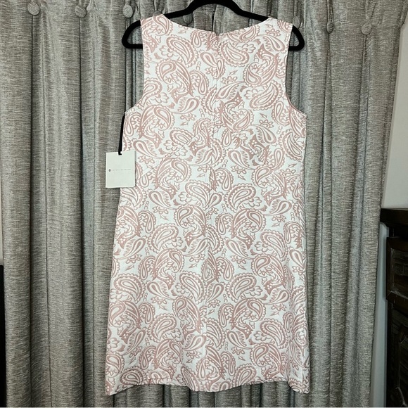 NWT Victoria Beckham Target Blush Pink Jacquard Mod Shift Dress Size Medium - Picture 12 of 15